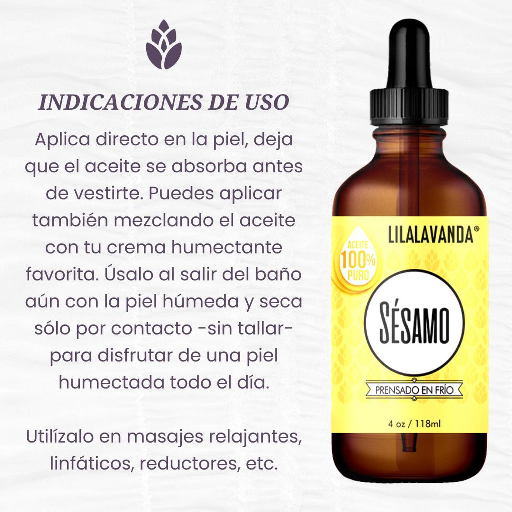 Aceite de Sésamo - LilaLavanda